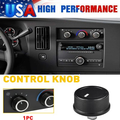 Rear Control Knobs AC Temperature Fit 2008-21 GMC For Savana Chevrolet Express