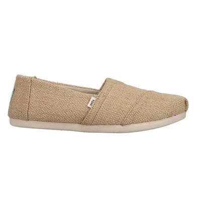 

Женские кеды TOMS из альпаргаты из мешковины, размер 8 B, повседневная обувь на плоской подошве 10016227T, Бежевый, TOMS Alpargata Burlap Slip On