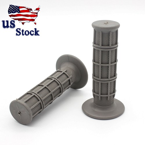 1xPair Rubber 7/8" Motorcycle Handle bar Hand Grip ATV Dirt pit Bike US Stock
