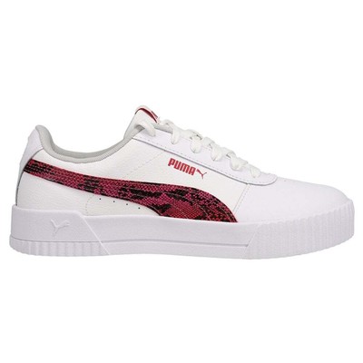 

Puma Carina L Snake Fs Lace Up Womens Size 9.5 D Кроссовки Повседневная обувь 382384-0, Белый, Puma Carina L Snake Fs Lace Up