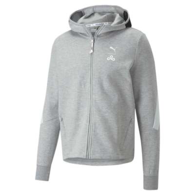 

Мужская серая повседневная спортивная верхняя одежда Puma C9 X E7 с капюшоном FullZip 53667202, Grey, Puma C9 X E7 Hooded FullZip Jacket