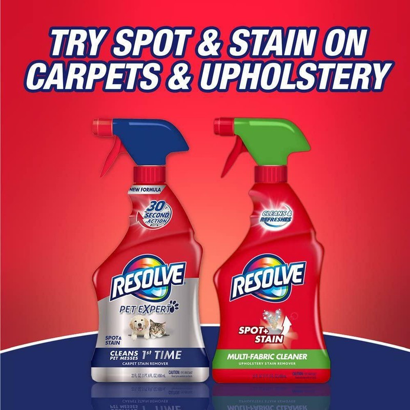 Resolve Professional Steam Carpet Cleaner Solution Shampoo, 96oz, 2X Concentrate
