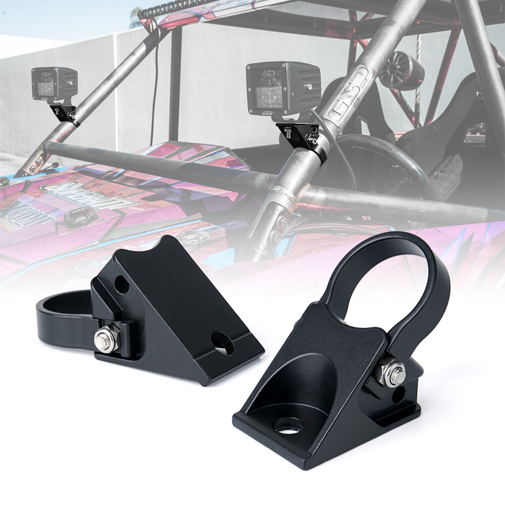 Xprite fits UTV RZR ATV Mounting Bracket 1.5" Roll Bar Pillar LED Work Light Bar eBay