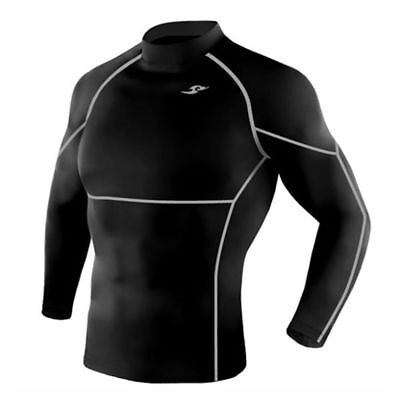 Take Five Mens Skin Tight Compression Layer Running Shirt S~2XL Black 005
