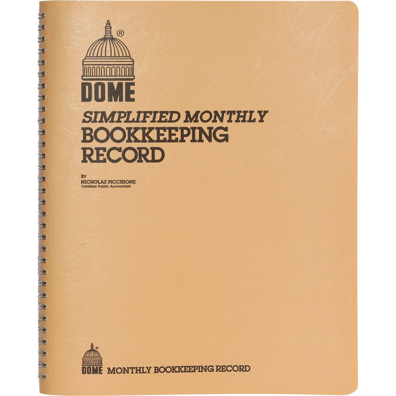 Dome DOM612 Bookkeeping Record Book |Perfect Cash Record-Keeping System