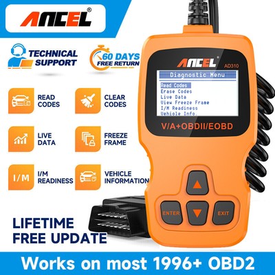 Ancel AD310 Car OBD2 Scanner Code Reader Auto Diagnostic Scan Tool Check Engine