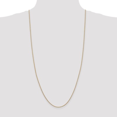 Pre-owned Superdealsforeverything Real 14kt Yellow Gold 1.4mm Cable Chain; 30 Inch; Lobster Clasp