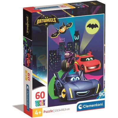 Clementoni Batwheels 60-Piece Puzzle Exciting and Engaging Puzzle Game for Kids