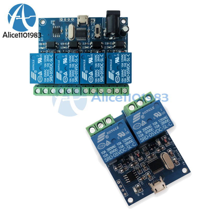 2-4 Channel Dc 5v  Relay Switch Board Module For Arduino Raspberry Pi Pic Arm