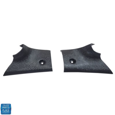 1968-72 Buick Skylark GS Interior Rear Package Tray Corners Pair Black New