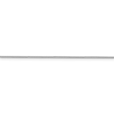 Pre-owned Skyjewelers Real 14kt White Gold .9mm Round Snake Chain; 18 Inch; Lobster Clasp