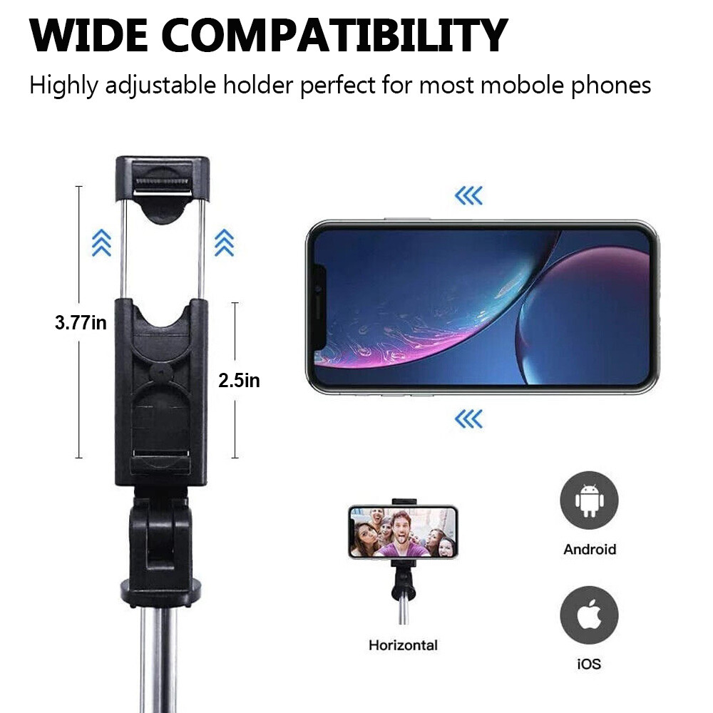 Selfie Stick 40 inch Extendable Selfie Stick Tripod Phone Tripod Wireless Remote
