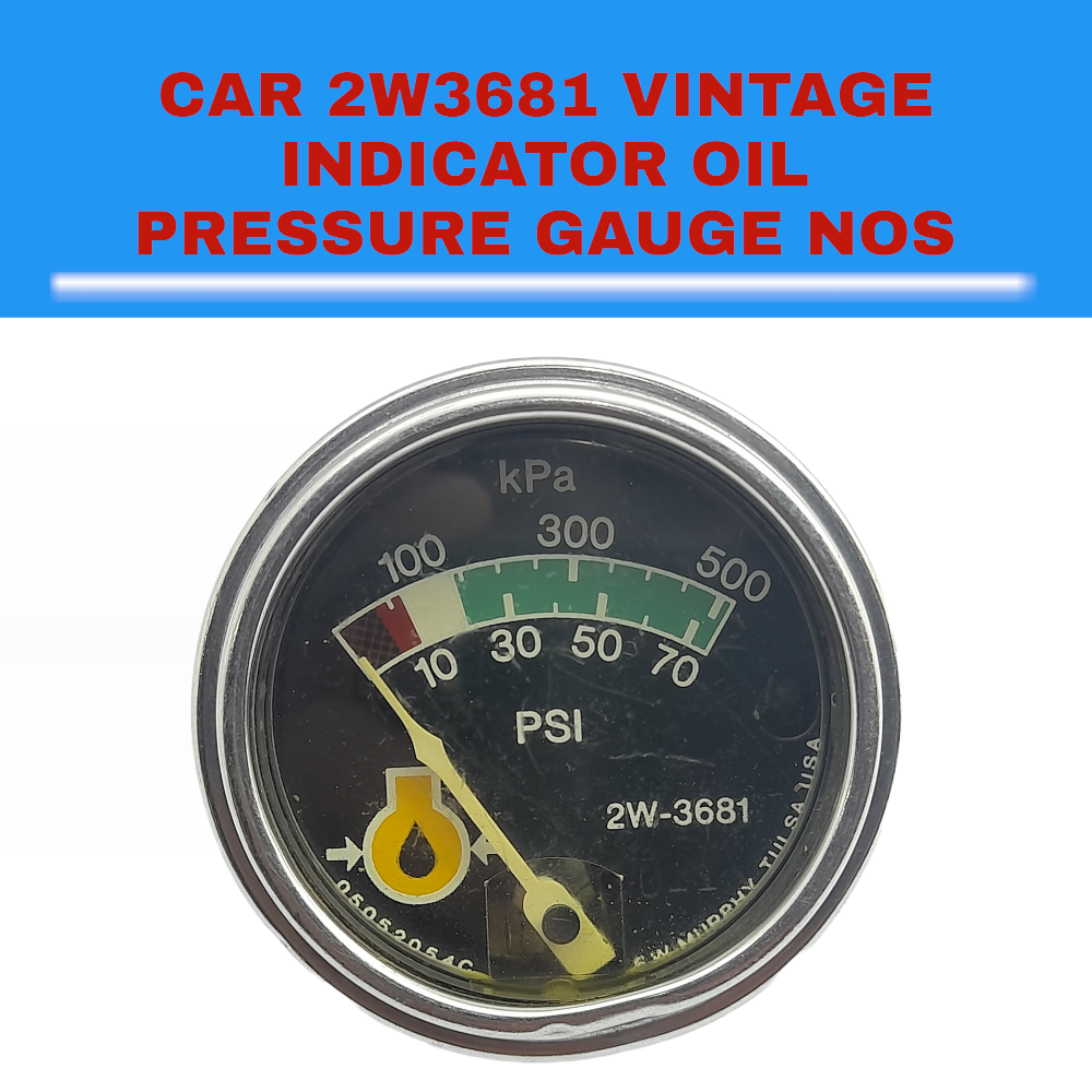 Fits For Vintage CAT Oil Pressure Gauge Indicator 2W3681