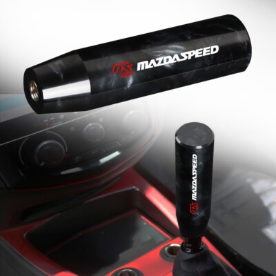 MAZDASPEED Pearl Long Stick Manual Car Racing Gear Shift Knob Shifter Universal