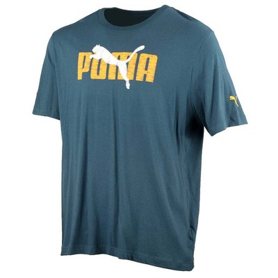 

Футболка Puma Faux Embroidered Mens Size  Athletic Casual 845753-04, Синий, Puma Faux Embroidered T-Shirt
