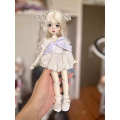 1/6 BJD Doll Girl MJD Doll Ball Joint Long Hair Eye Face Makeup Clothes Full Set