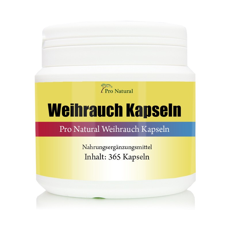 Weihrauch Kapseln 365 StÃ¼Ck Von Pro Natural Vegetarisch Die GroÃE Packung