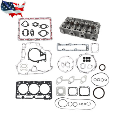 Assy w/valves  For Kubota D1305 Complete Engine Cylinder Head B26 FZ2400 RTV1100