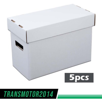 5Pcs Comic Books Storage Boxes Short Holds 150-175 Stackable Durable Archive