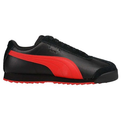 

Кроссовки Puma Roma Lace Up Youth Boys Size  M Повседневная обувь 382951-01, Черный, Puma Roma Lace Up Youth