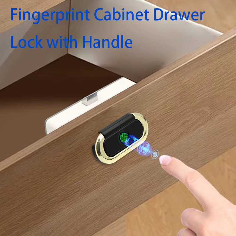 Fingerprint Drawer Lock Cabinet Lock Invisible Keyless Unlock Electronic Fingerp
