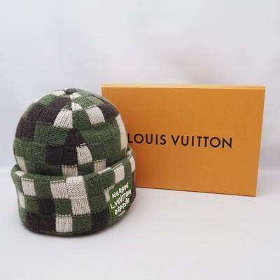 Louis Vuitton Damoflage Beanie Knit Hat M7368A Size S Pharrell Williams