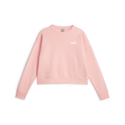 Женская толстовка с круглым вырезом и небольшим логотипом Puma Essentials Relaxed, розовая 67680163