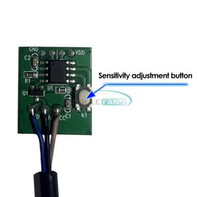 DC5V NPN Output Non-Contact Capacitive Liquid Water Level Sensor Detector Module