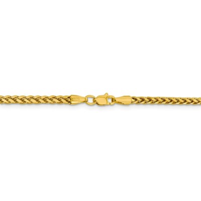 Pre-owned Superdealsforeverything Real 14kt 2.50mm Semi-solid Diamond Cut Wheat Chain; 24 Inch In Yellow