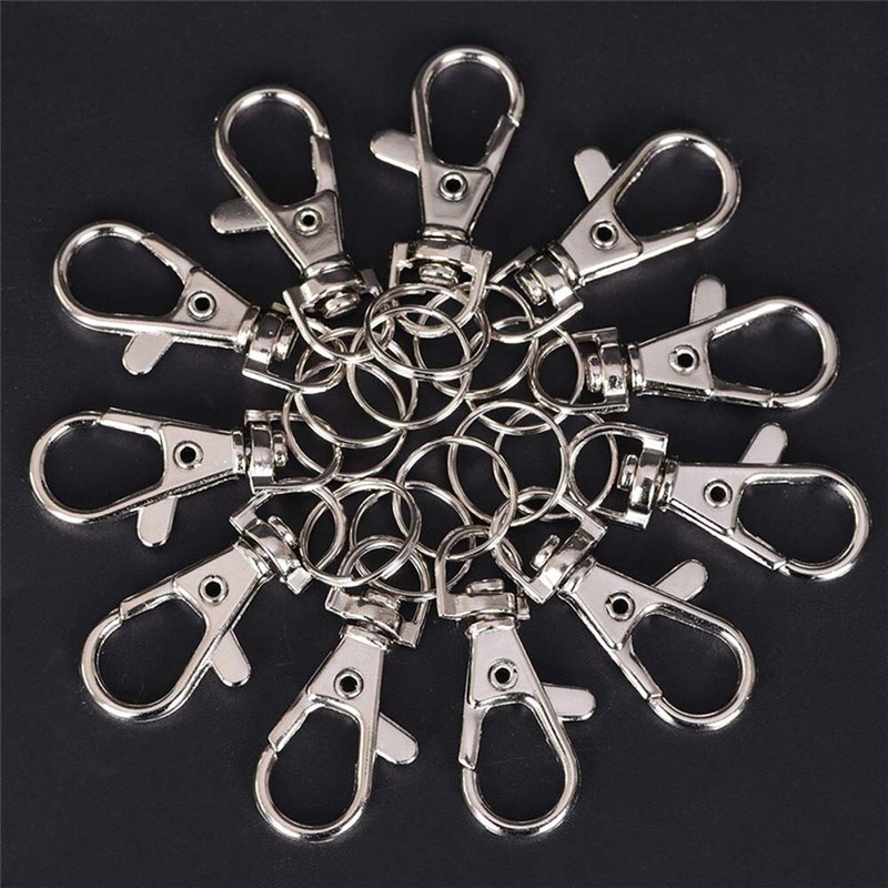 10pcs Key Chain Ring Swivel Lobster Clasp Clips Key Hooks DIY Bag Jewelry Acc eBay
