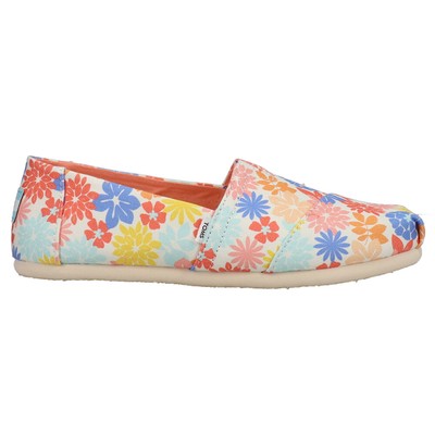 Женские слипоны TOMS Alpargata с цветочным принтом, размер 6, на плоской подошве, повседневные 10017949T