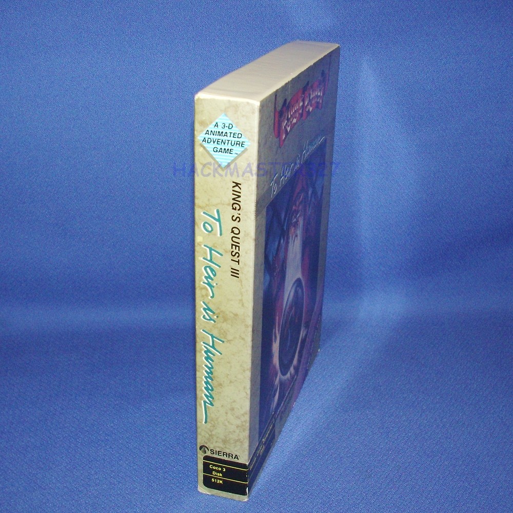 KING'S QUEST III TANDY COLOR COMPUTER 3 COMPLETE TESTED TRS-80