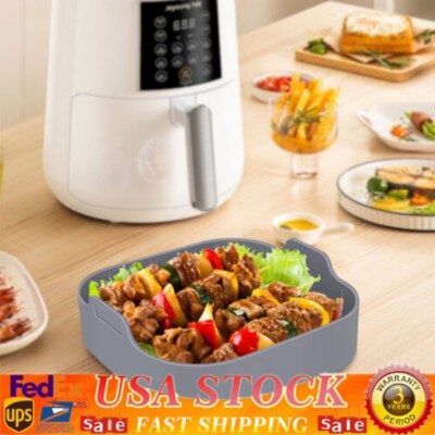 Air Fryer Silicone Liners Reusable Silicone Airfryer Square Basket Pot US STOCK