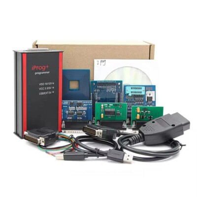 Iprog Pro Full V89 with 11 Adapters Support Eeprom IMMO/KM/Radio Reset Dashboard