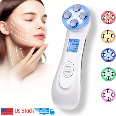5in1 RF LED Radio Electroporation Face Frequency Photon Skin Rejuvenation US