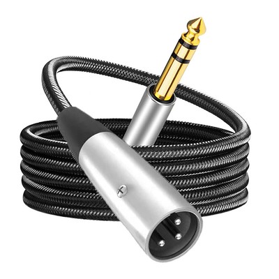 For Microphone Mixer Cable XLR 3pin Male to 6.5mm Audio Connection Cable