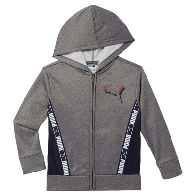 

Толстовка с капюшоном Puma Amplified Full Zip для малышей, размер , повседневная верхняя одежда для мальчиков 85899102, Grey