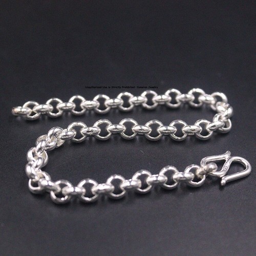 新品　53グラム！オーバル　ブレスレット　価格交渉OKです　silver925 AQUA FORTIS】カットオーバルリンクグラデーションブレスレット