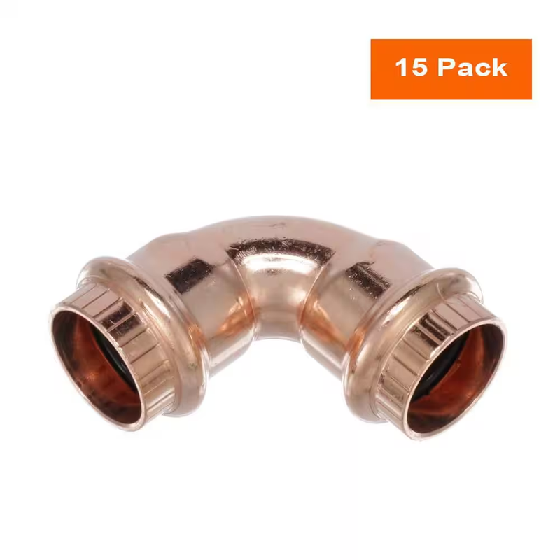 Viega ProPress Copper Elbow 1/2 Inch 90 Degree Press Fitting 15 Pack Plumbing