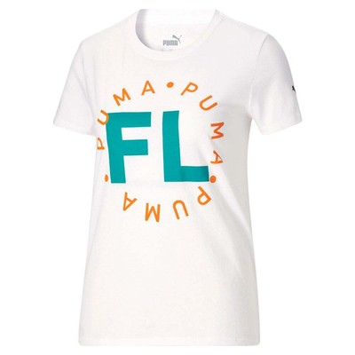 

Женская футболка с круглым вырезом и короткими рукавами Puma Florida State Graphic Размер  67101, Белый