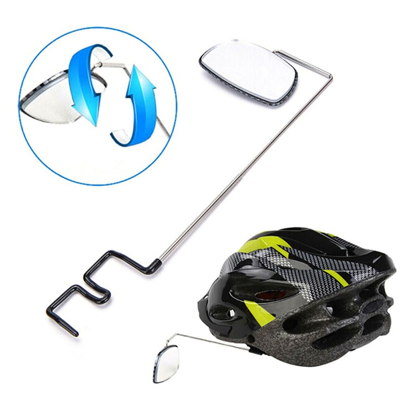 Details about / Bike Bicycle Cycling Riding Mirror Helmet Mount Rearview Eyeglass View Rear