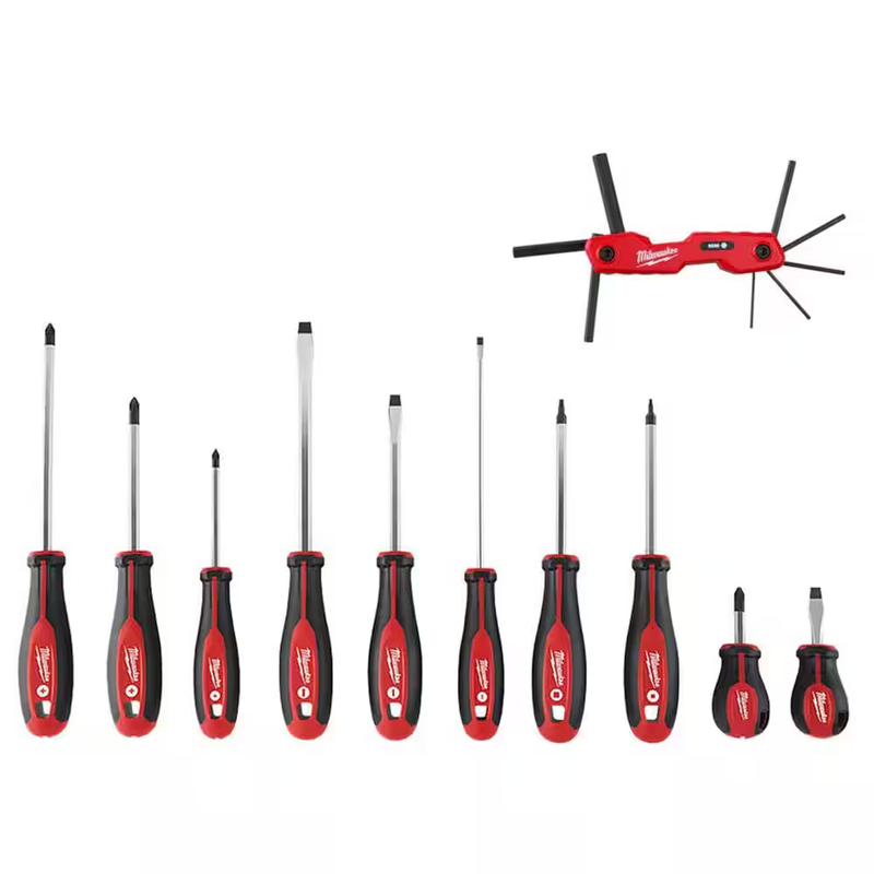 Milwaukee Hex Key Set Folding Metric Allen Wrench 8 Piece Screwdriver 10 Piece