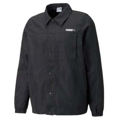 

Мужская черная повседневная спортивная верхняя одежда Puma Classics Coach Jacket 534289-01, Черный, Puma Classics Coach Jacket