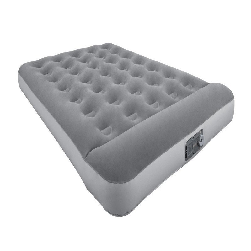 Bestway 12 inch Tritech Gray Air Mattress w/ Built-In Pump