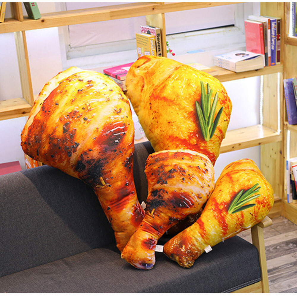 Stuffed Chicken Leg Stuffed Comfortable Doll Drumstick Pillow Toy