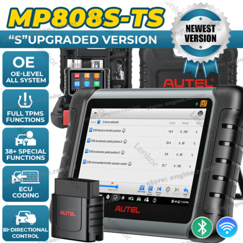 Autel MaxiPRO MP808S-TS OBD2 Car Diagnostic Scanner TPMS Programming Key Coding
