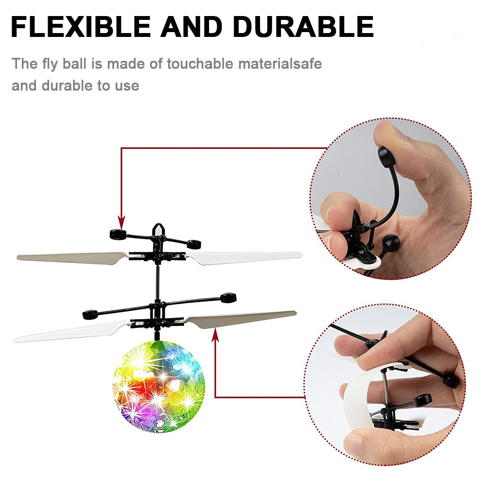 Toys for Boys Flying Ball LED 3 4 5 6 7 8 9 10 11 Year Old Kids Birthday Gifts