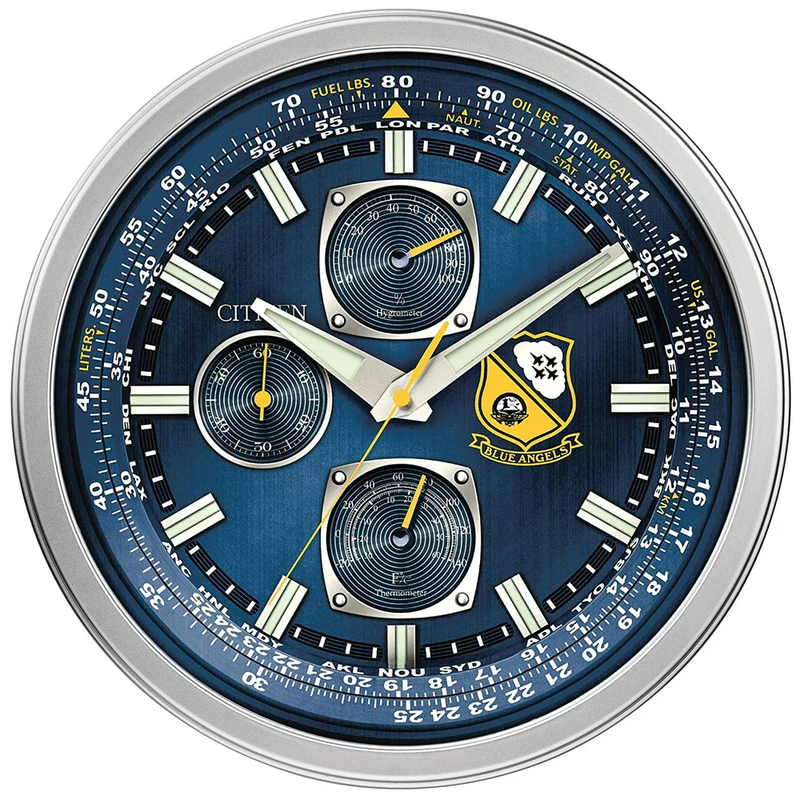 Blue Angels Indoor/Outdoor Clock: Perfect blend of style, functionality.