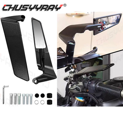 Stealth Mount Rearview Side Mirrors Fits 2019-2023 Aprilia Tuono 1100 V4 Factory