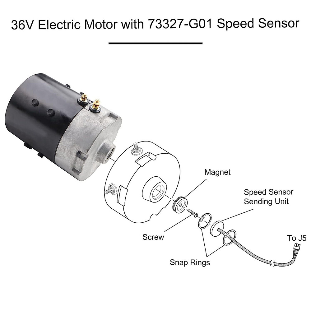 EV6-4001 Electric Motor For 1995-2010 E-Z-GO TXT 36-Volt PDS